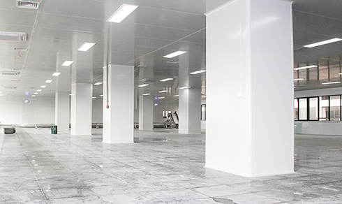 品品食品車(chē)間——華盛興邦廠房裝修案例