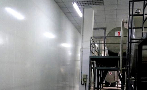 四川省宜賓八角井酒業有限責任公司廠房裝修現場